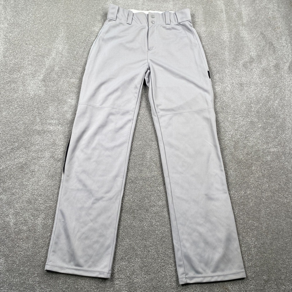 Alleson Athletic Relaxed Fit Straight Leg Baseball Pants Men's Size M Gray